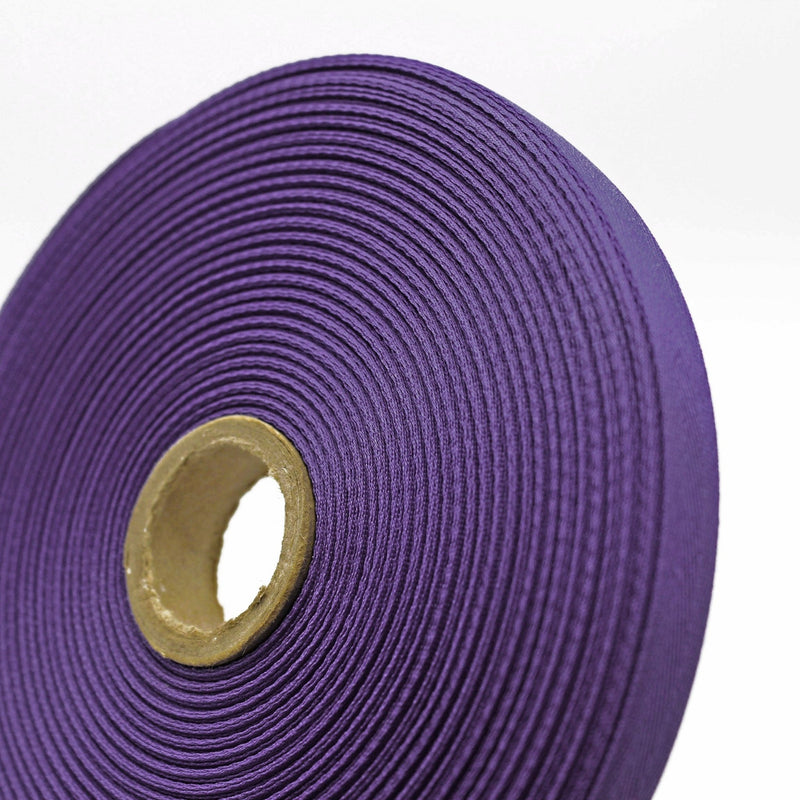 Ruban de sergé violet ultra 10mm - Galette de 50 mètres - Fabrication française - tissuspipi.com