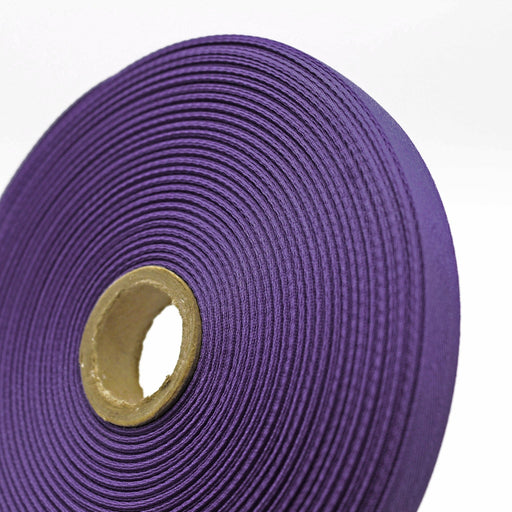 Ruban de sergé violet ultra 10mm - Galette de 50 mètres - Fabrication française - tissuspipi.com