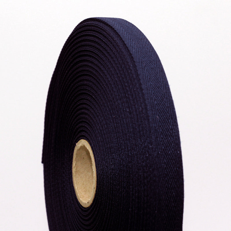 Ruban de sergé violet mûre 10mm - Galette de 50 mètres - Fabrication française - tissuspipi.com