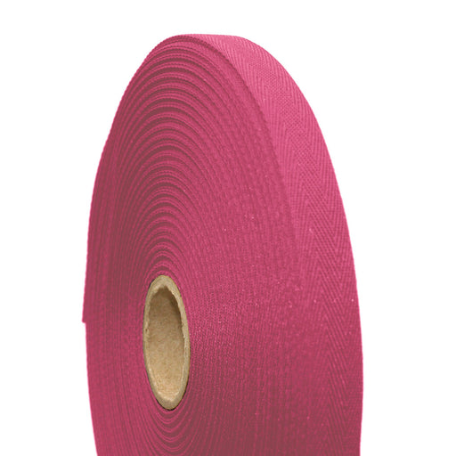 Ruban de sergé magenta 10mm - Galette de 50 mètres - Fabrication française - tissuspipi.com