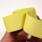 Sangle élastique jaune 2,5cm - Fabriqué en France - tissuspipi.com