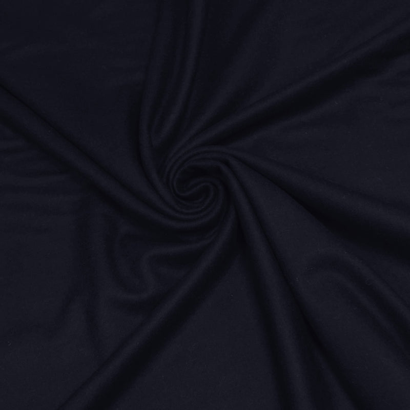 Tissu Drap de laine uni Bleu marine, fabrication italienne - tissuspipi.com