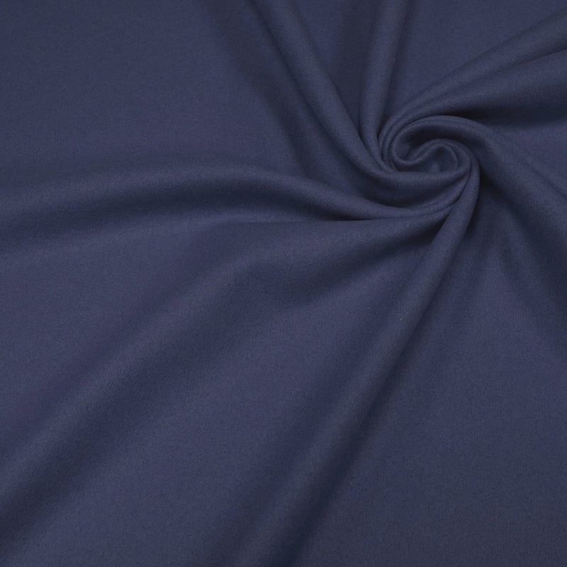 Tissu drap de laine bleu gris uni - Fabrication italienne - tissuspipi.com