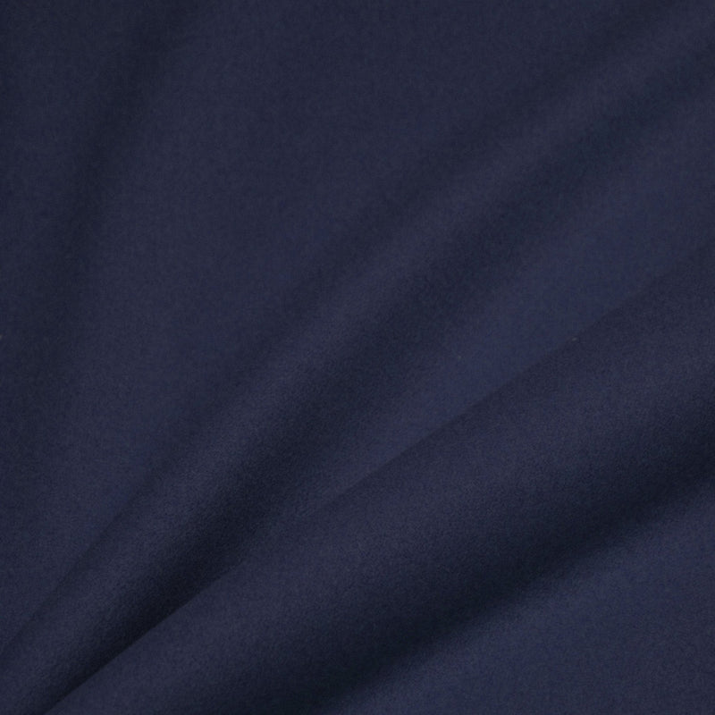 Tissu drap de laine bleu indigo uni - Fabrication italienne - tissuspipi.com