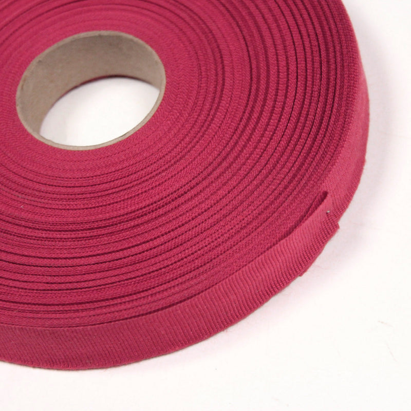 Ruban gros grain rose byzantin 14mm - Galette de 50 mètres - Fabrication française - tissuspipi.com