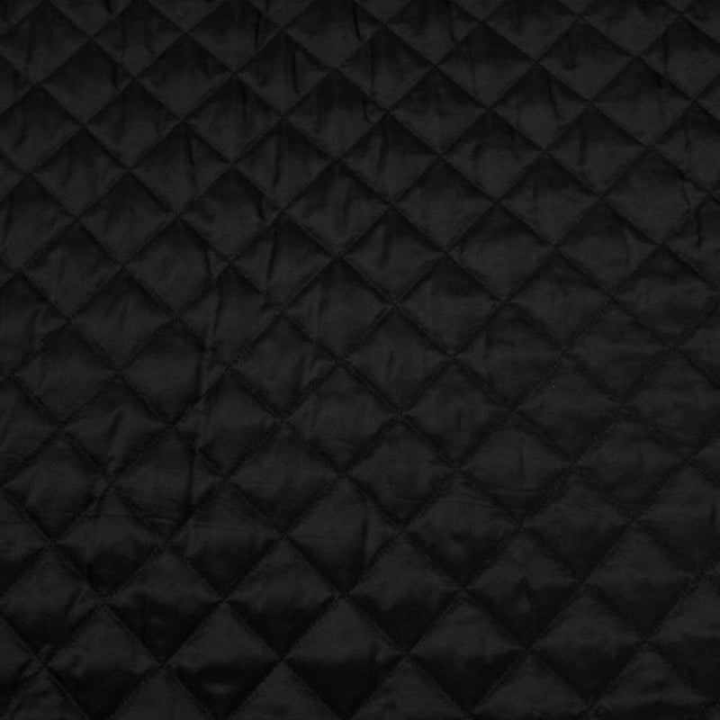 Tissu Doublure matelassée noire, ouatine blanche - tissuspipi.com