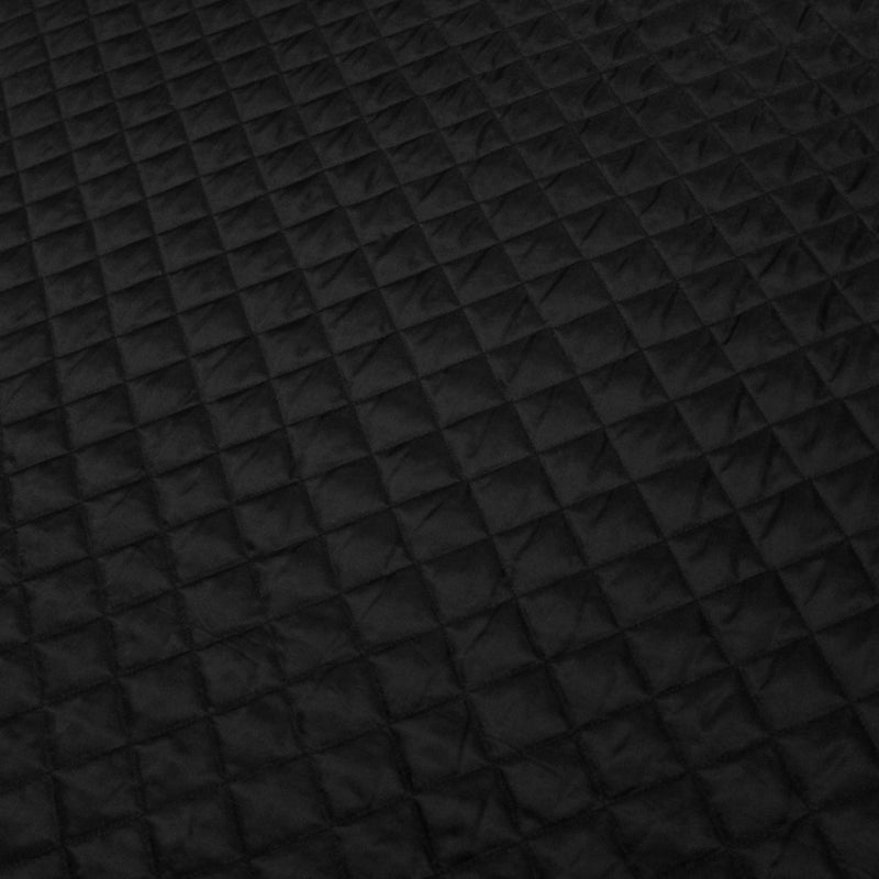 Tissu Doublure matelassée noire, ouatine blanche - tissuspipi.com