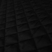 Tissu Doublure matelassée noire, ouatine blanche - tissuspipi.com