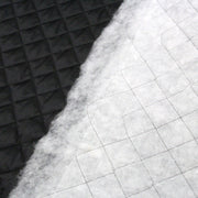Tissu Doublure matelassée noire, ouatine blanche - tissuspipi.com