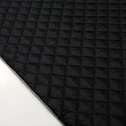 Tissu Doublure matelassée noire, ouatine blanche - tissuspipi.com