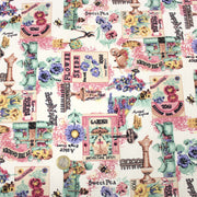 Tissu coton bouquets de fleurs et illustrations du jardin britannique - COLLECTION GARDEN - tissuspipi.com