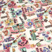 Tissu coton bouquets de fleurs et illustrations du jardin britannique - COLLECTION GARDEN - tissuspipi.com