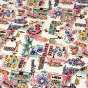 Tissu coton bouquets de fleurs et illustrations du jardin britannique - COLLECTION GARDEN - tissuspipi.com