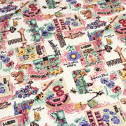 Tissu coton bouquets de fleurs et illustrations du jardin britannique - COLLECTION GARDEN - tissuspipi.com