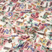 Tissu coton bouquets de fleurs et illustrations du jardin britannique - COLLECTION GARDEN - tissuspipi.com