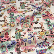 Tissu coton bouquets de fleurs et illustrations du jardin britannique - COLLECTION GARDEN - tissuspipi.com