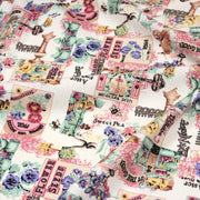Tissu coton bouquets de fleurs et illustrations du jardin britannique - COLLECTION GARDEN - tissuspipi.com