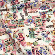Tissu coton bouquets de fleurs et illustrations du jardin britannique - COLLECTION GARDEN - tissuspipi.com