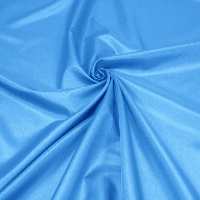 Tissu doublure pongé acetate bleu turquoise uni - tissuspipi.com