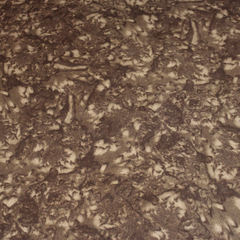 Tissu popeline de coton faux - uni marbré marron chocolat - tissuspipi.com
