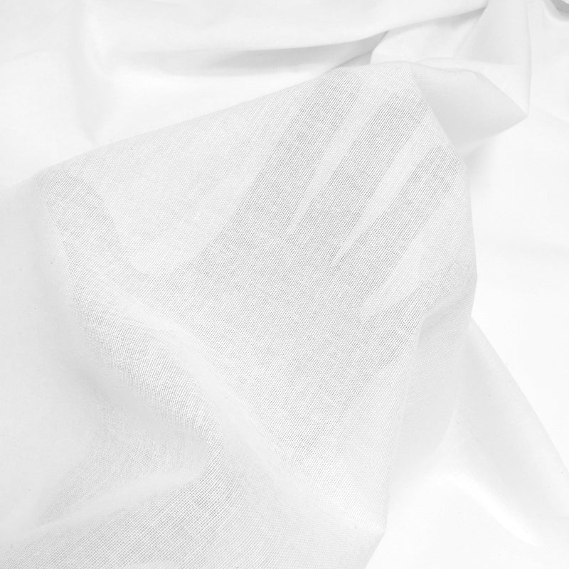 Tissu étamine de coton grande largeur 260cm : Blanc ou écru - OEKO - TEX - tissuspipi.com