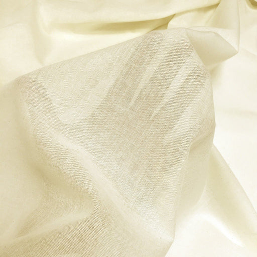 Tissu étamine de coton grande largeur 260cm : Blanc ou écru - OEKO - TEX - tissuspipi.com